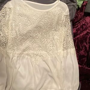 Small lace long sleeve shirt very nice just too small for me